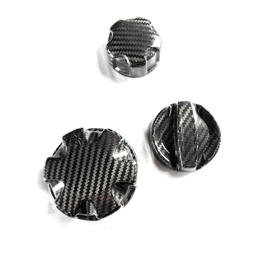 BMW G80 G82 G87 X3M X4M Engine Bay oil Cap Set Carbon Fiber