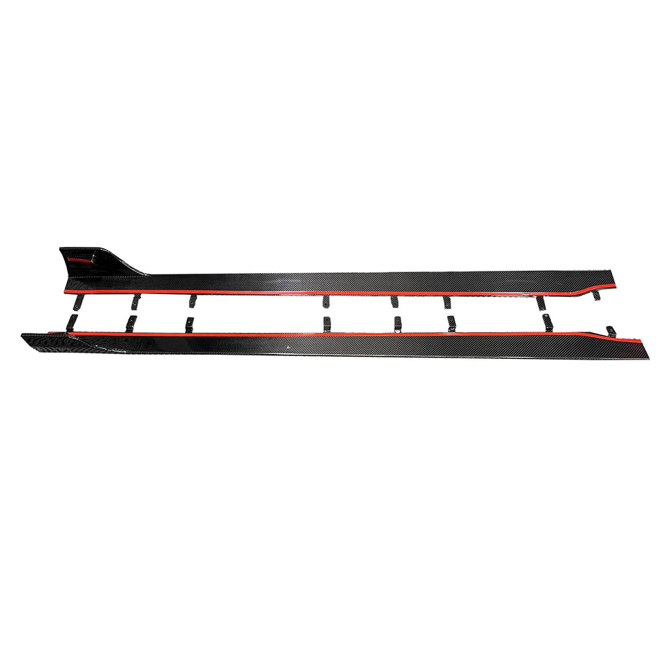 BMW G87 M2 Carbon Fiber AT style side skirts