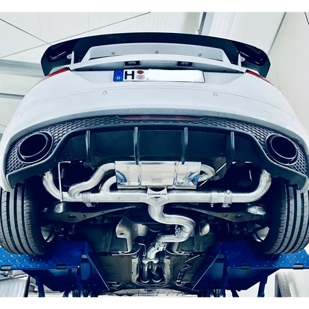 L-Performance - Audi TT RS 8J - Klappenauspuff Terrorline 3,5Zoll mit CH Zulassung - Adapter auf Serie / CEPA (250KW)