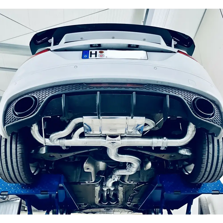 L-Performance - Audi TT RS 8J - Klappenauspuff Terrorline 3,5Zoll mit CH Zulassung - Adapter auf Serie / CEPA (250KW)