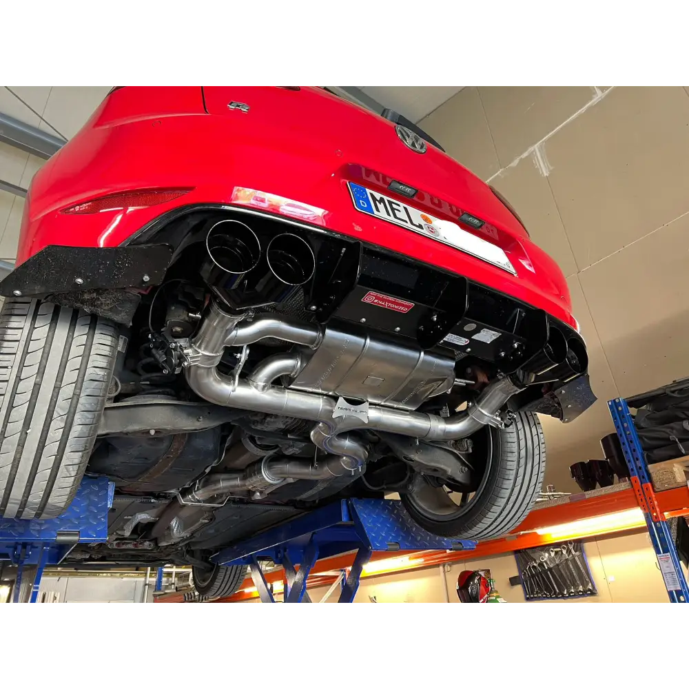 L-Performance - Golf 7R / 300PS - 310PS / Vorfacelift / inkl. Facelift - Terrorline Klappenauspuff 3,5ÕÕ - 2x3Zoll