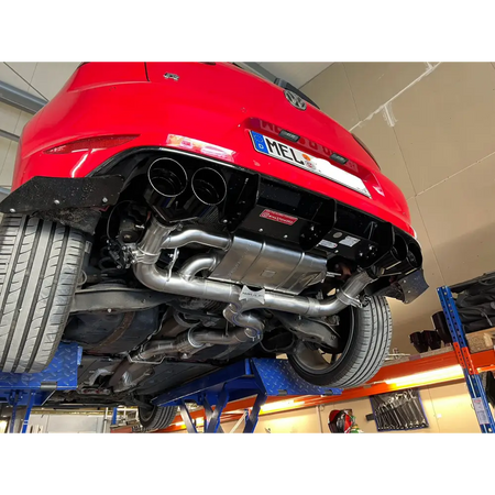 L-Performance - Golf 7R / 300PS - 310PS / Vorfacelift / inkl. Facelift - Terrorline Klappenauspuff 3,5ÕÕ - 2x3Zoll